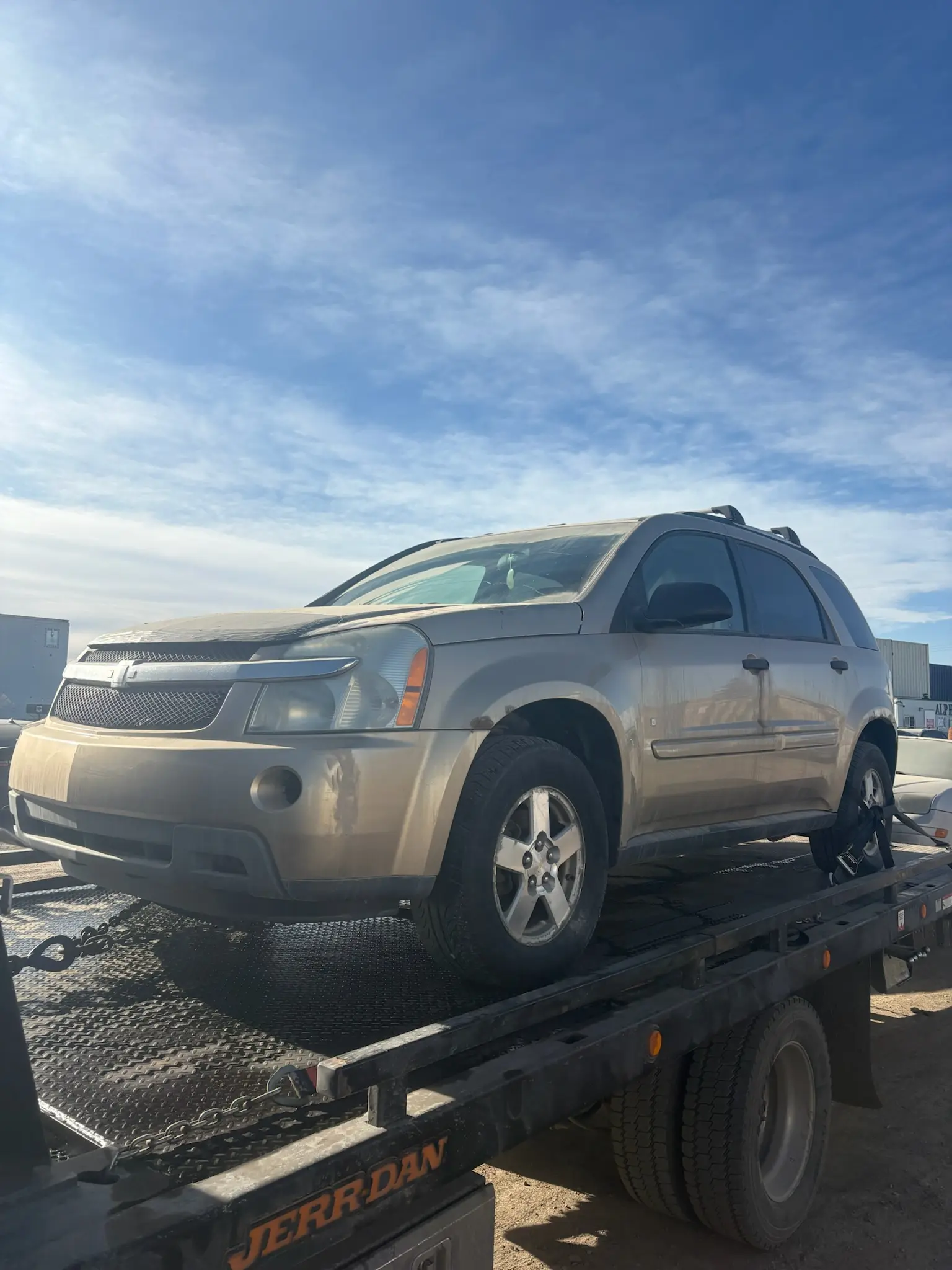 Vehicle being collected in Banff, Alberta
