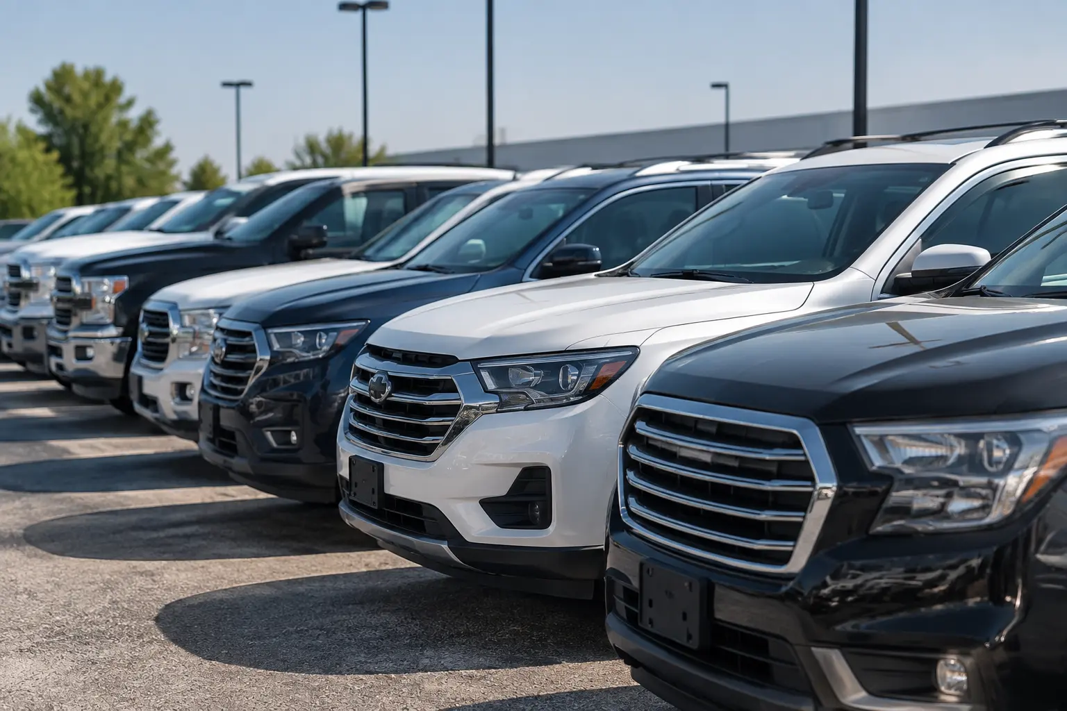 Car dealership lot in Canmore or Calgary